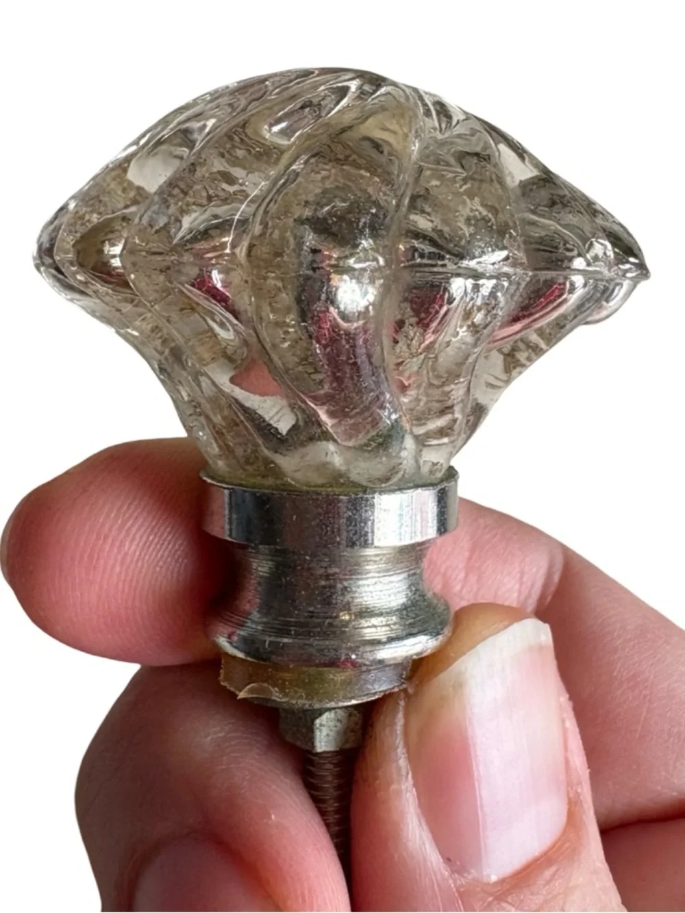 ANTHROPOLOGIE Silver Mirrored Knob